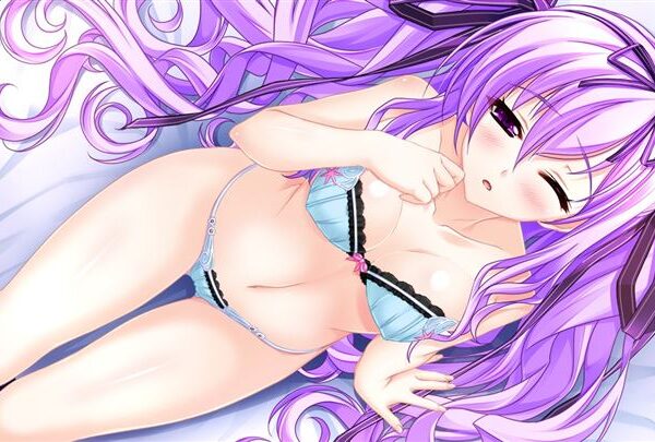 tuiqzt9n 600x405 - 【紫髪】ちょっとミステリアスな紫色の髪の女の子の二次元エロ画像＆イラスト Part25