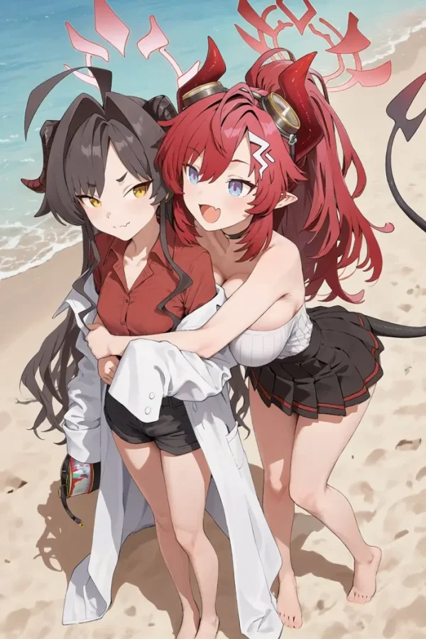 4Hu72bxE 600x900 - 【ブルーアーカイブ】鬼怒川カスミの2次元エロ画像＆エロイラスト Part1
