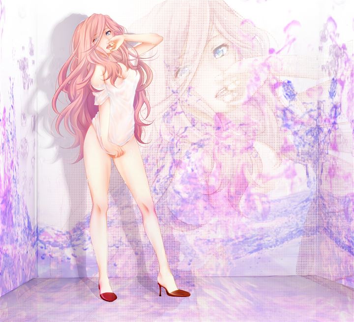 rcUsXS8l - 【裸＋Tシャツ】裸でＴシャツだけ着てる女の子の二次元エロ画像＆イラスト Part04