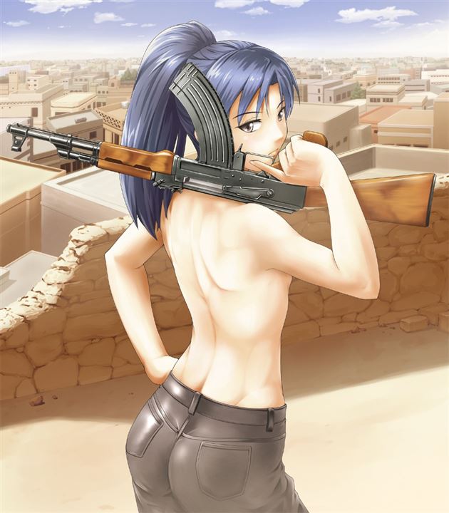 RsFloB02 - 【裸＋武器】裸でなぜか武器を持つ女の子の二次元エロ画像＆イラスト Part03