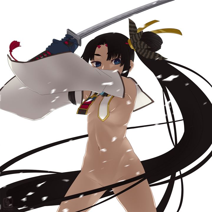 SaKUI9BI - 【裸＋武器】裸でなぜか武器を持つ女の子の二次元エロ画像＆イラスト Part03