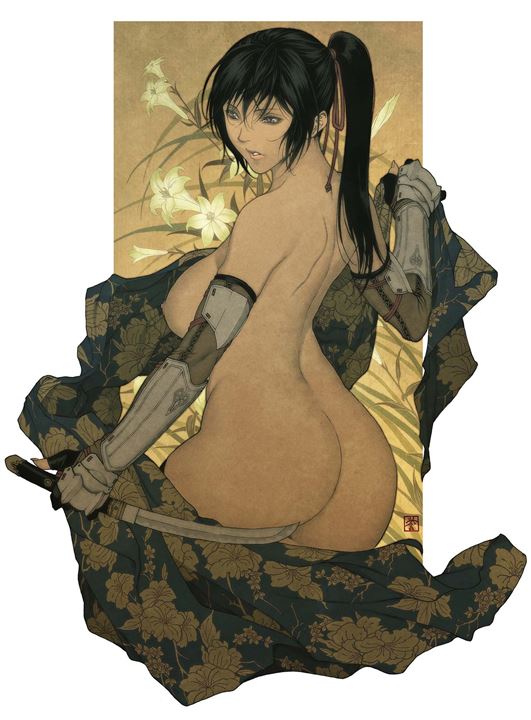 e94BWNw8 - 【裸＋武器】裸でなぜか武器を持つ女の子の二次元エロ画像＆イラスト Part04
