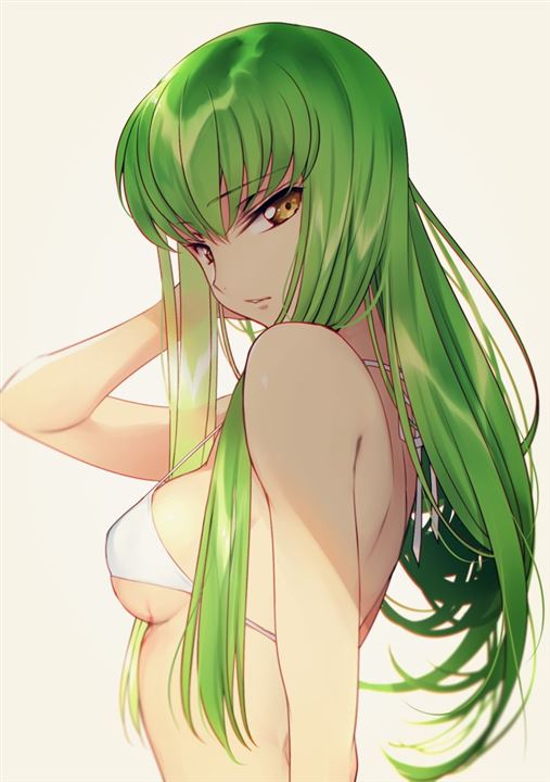 suxtmN3y - 【緑髪】おしゃれでクールな緑髪の女の子の二次元エロ画像＆イラスト Part20