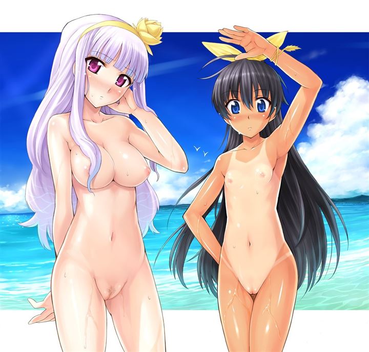 R6SkXnDk - 【ヌーディストビーチ】みんな裸姿で楽しんでる女の子の二次元エロ画像＆イラスト Part03