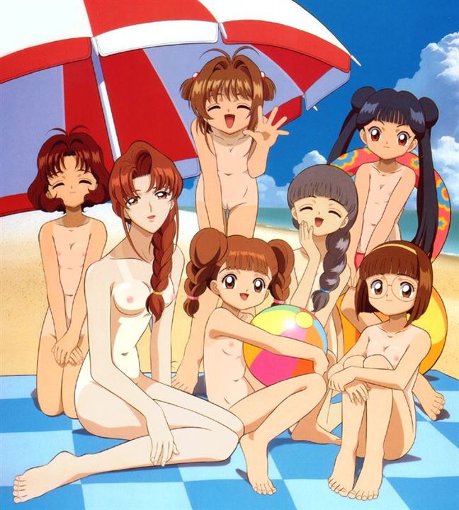 ZA8emWBR - 【ヌーディストビーチ】みんな裸姿で楽しんでる女の子の二次元エロ画像＆イラスト Part03