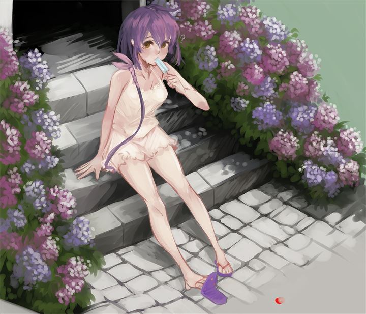 5qJ37JnH - 【紫髪】ちょっとミステリアスな紫色の髪の女の子の二次元エロ画像＆イラスト Part03