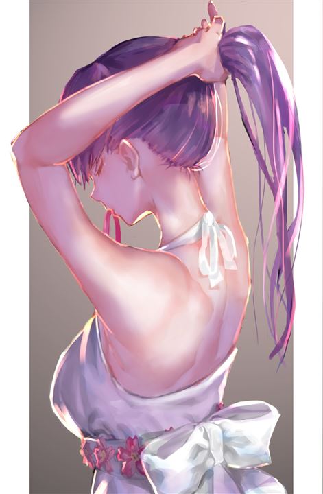 75ev0y8C - 【紫髪】ちょっとミステリアスな紫色の髪の女の子の二次元エロ画像＆イラスト Part03