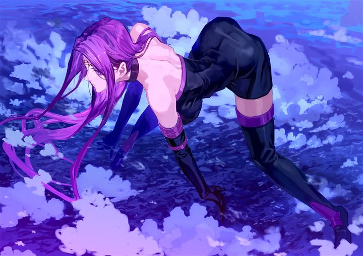 eHNujsLQ - 【紫髪】ちょっとミステリアスな紫色の髪の女の子の二次元エロ画像＆イラスト Part17