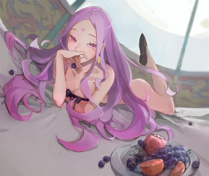 lqAsymvK - 【紫髪】ちょっとミステリアスな紫色の髪の女の子の二次元エロ画像＆イラスト Part21
