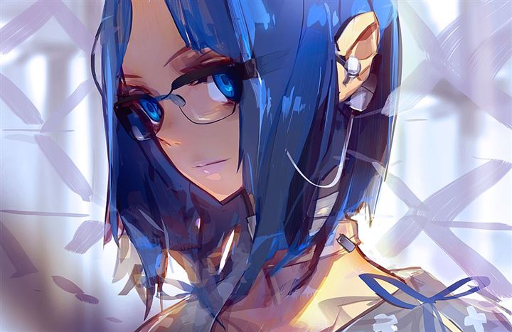 KA6nGbuR - 【青髪】青髪の美少女の二次元エロ画像＆イラスト Part09