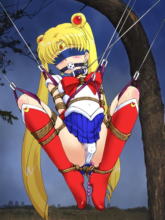1Xn8Mspk - 【吊るし上げ】拘束されて吊るされる女の子の二次元エロ画像＆イラスト Part01