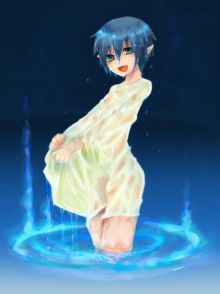 BENGcYcj - 【透け着衣】濡れて体が透けちゃっている女の子の二次元エロ画像＆イラスト Part03