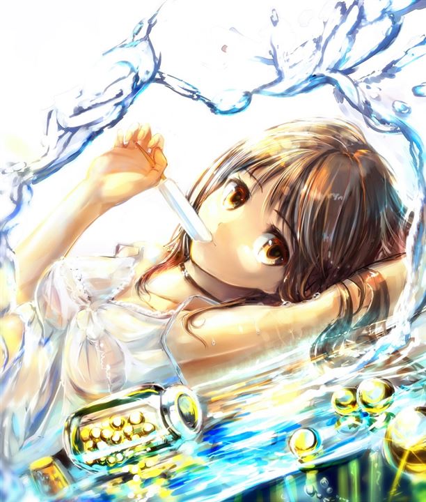 fesgXZDe - 【透け着衣】濡れて体が透けちゃっている女の子の二次元エロ画像＆イラスト Part11