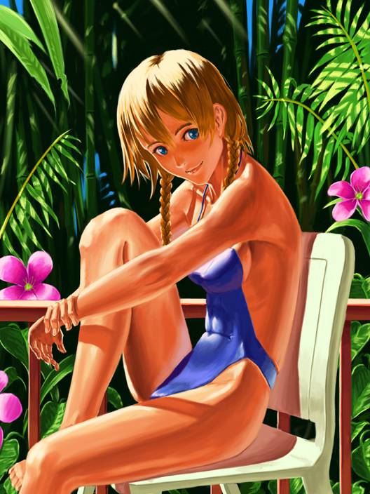 lW4qTtBU - 【日焼け】褐色肌が魅力的な女の子の二次元エロ画像＆イラスト Part84