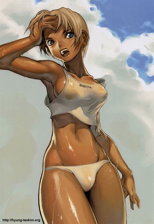 wbGARhBf - 【日焼け】褐色肌が魅力的な女の子の二次元エロ画像＆イラスト Part102